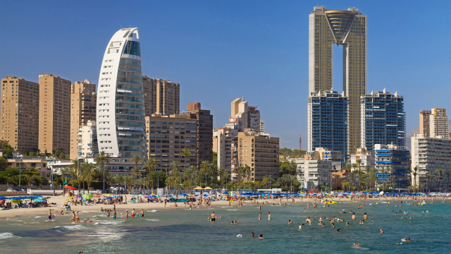 Vistas de la ciudad de Benidorm.