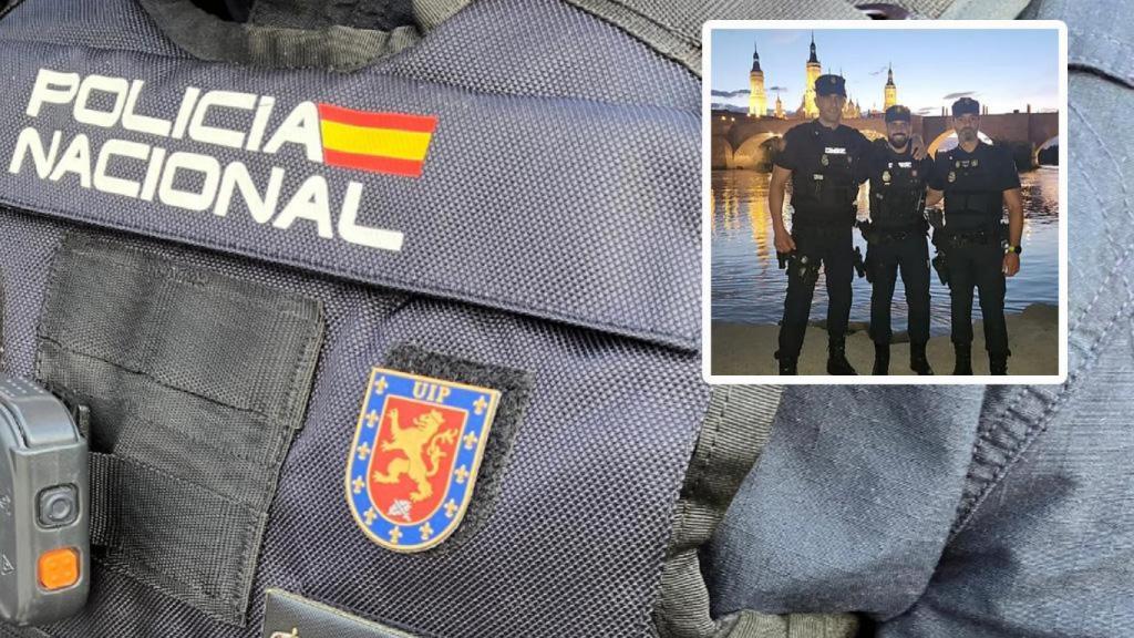 Jorge, Diego y Juan, los agentes, de nuevo, vestidos de héroes