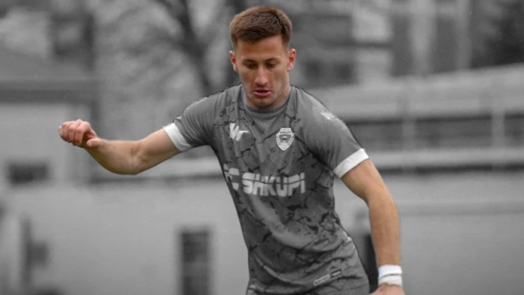 Andrej Lazarov, durante un partido.