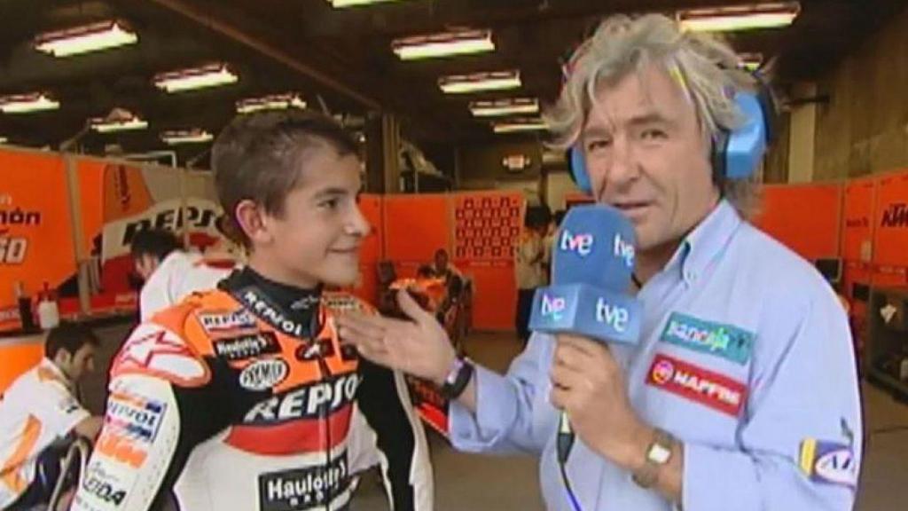 Ángel Nieto entrevista a un joven Marc Márquez en 2008, en su debut en 125cc