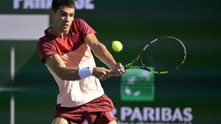 Carlos Alcaraz, durante el Masters 1.000 de Indian Wells.