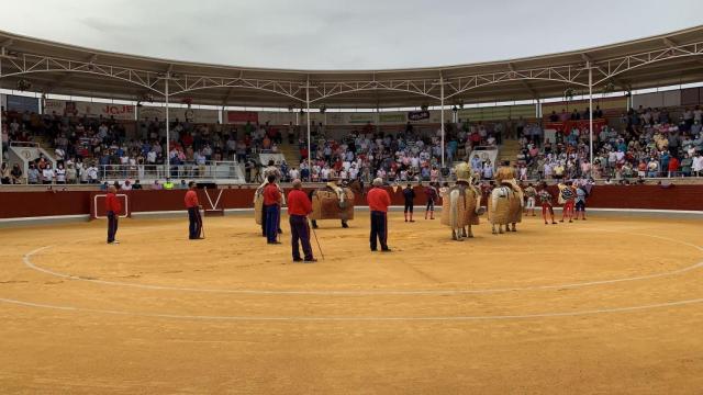 Una de las novilladas celebradas en Villaseca de la Sagra el pasado año.
