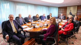 Pleno jurisdiccional del Tribunal Constitucional con su presidente, Cándido Conde-Pumpido, a la cabeza.