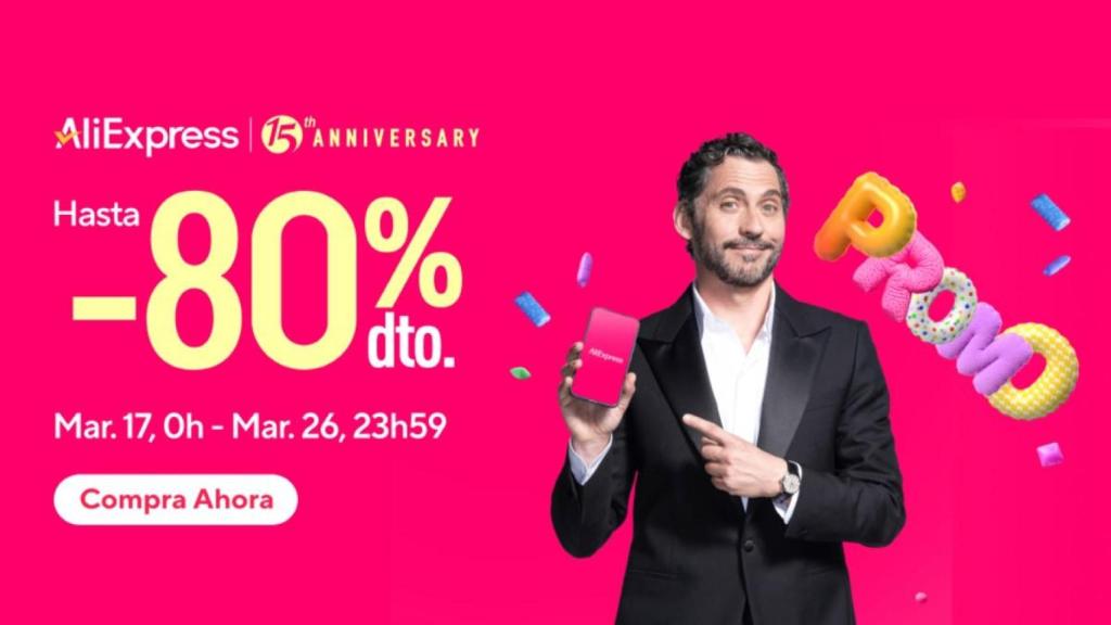 4 smartphones hundidos de precio en el 15º Aniversario de AliExpress