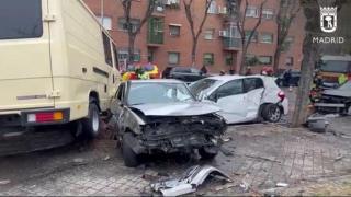 Bomberos Madrid en Ronda del Sur, Vallecas