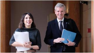 Rueda y Lorenzana, tras el Consello de la Xunta.