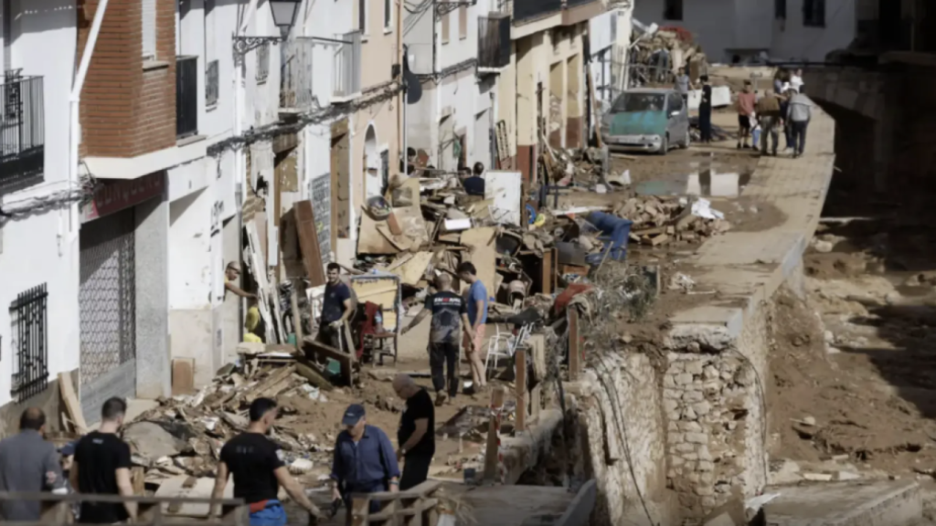 Localidad arrasada por la dana del pasado mes de octubre. Efe / Kai Försterling