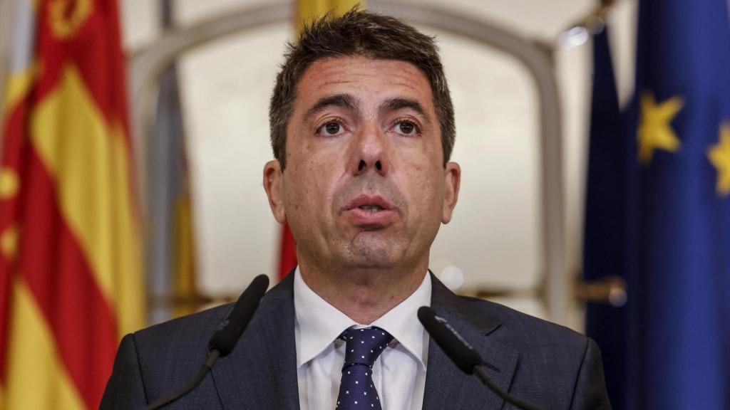 Carlos Mazón, en Les Corts este lunes. Rober Solsona / Europa Press