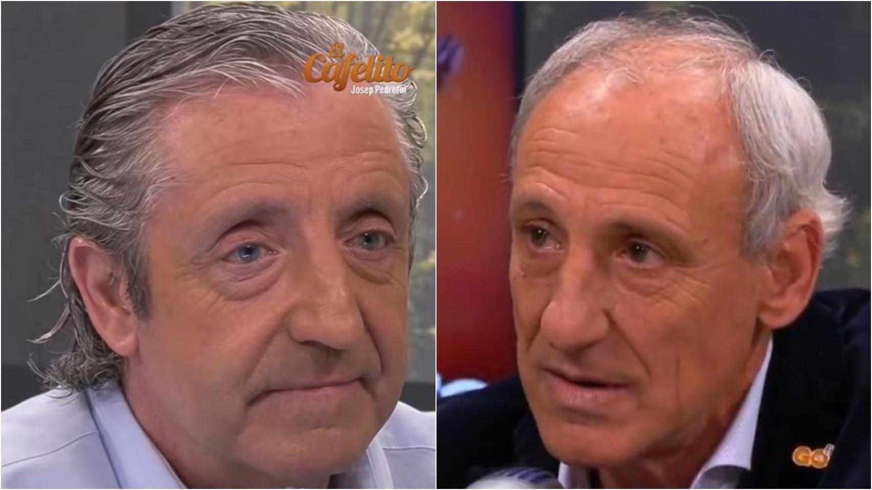 Josep Pedrerol y Fermín Cacho en 'El Cafelito'.