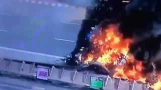 Imagen del accidente.