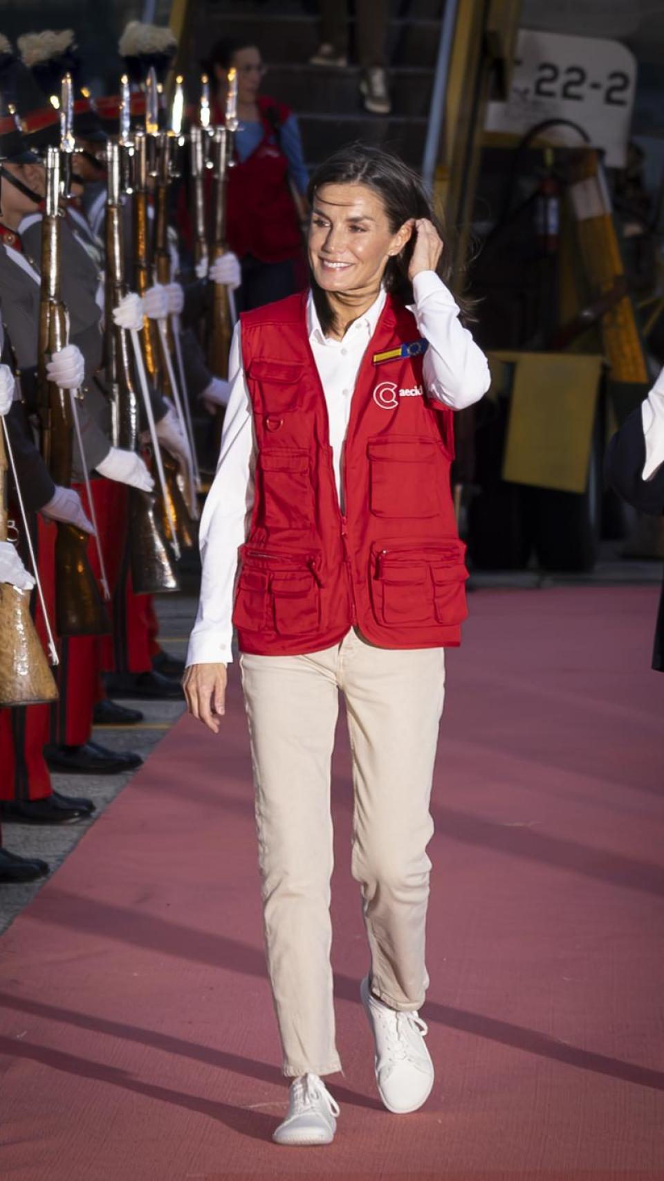 La reina Letizia, en Guatemala, en su último viaje de cooperación.