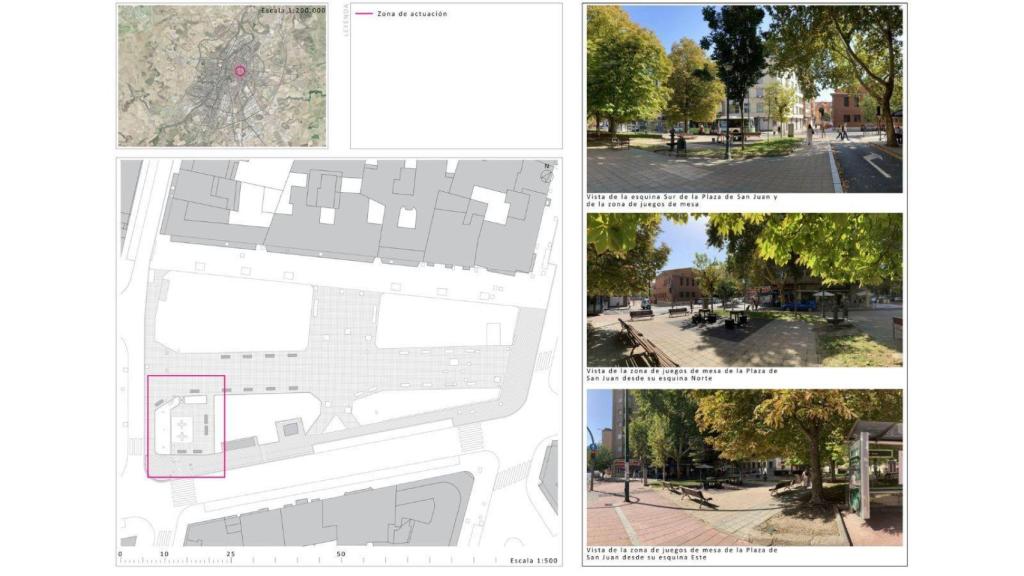 La Plaza de San Juan donde colocarán los arcos