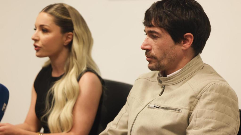Juan José Ballesta y Beatriz Uriarte en la rueda de prensa.