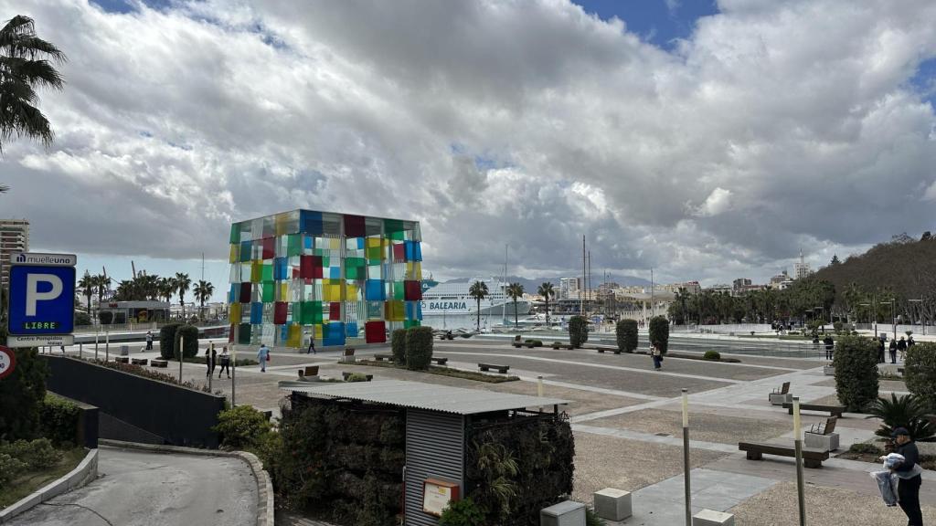Vista del cubo del Pompidou.