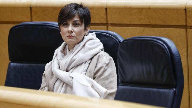 La ministra de Vivienda, Isabel Rodríguez, este martes, durante la sesión de control del pleno del Senado.