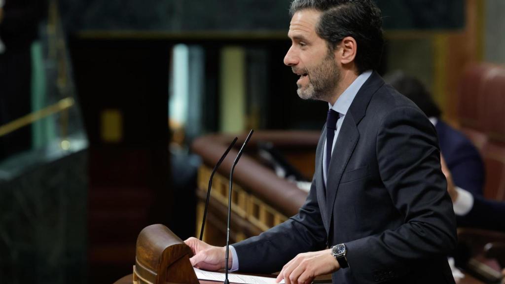 El diputado del PP Borja Sémper este martes en el pleno del Congreso de los Diputados.