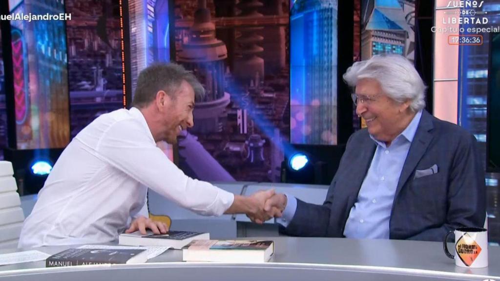 Pablo Motos con Manuel Alejandro.