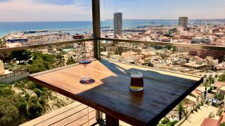 Vistas de la bahía de Alicante desde el restaurante que dirige Dani Frías en el Benacantil.