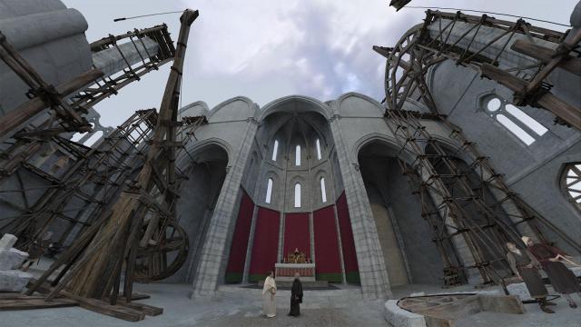 Imagen de la reconstrucción virtual de la Iglesia de San Gil, en Burgos