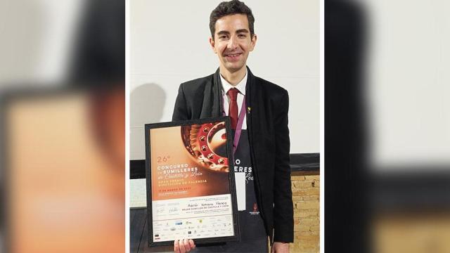 Adrián Navarro, mejor sumiller de Castilla y León