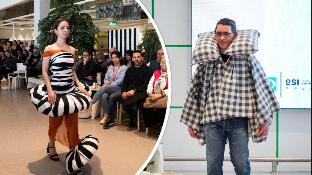 Cómo convertir ropa de cama de Ikea en diseños de alta costura: unos estudiantes de Valladolid lo han conseguido