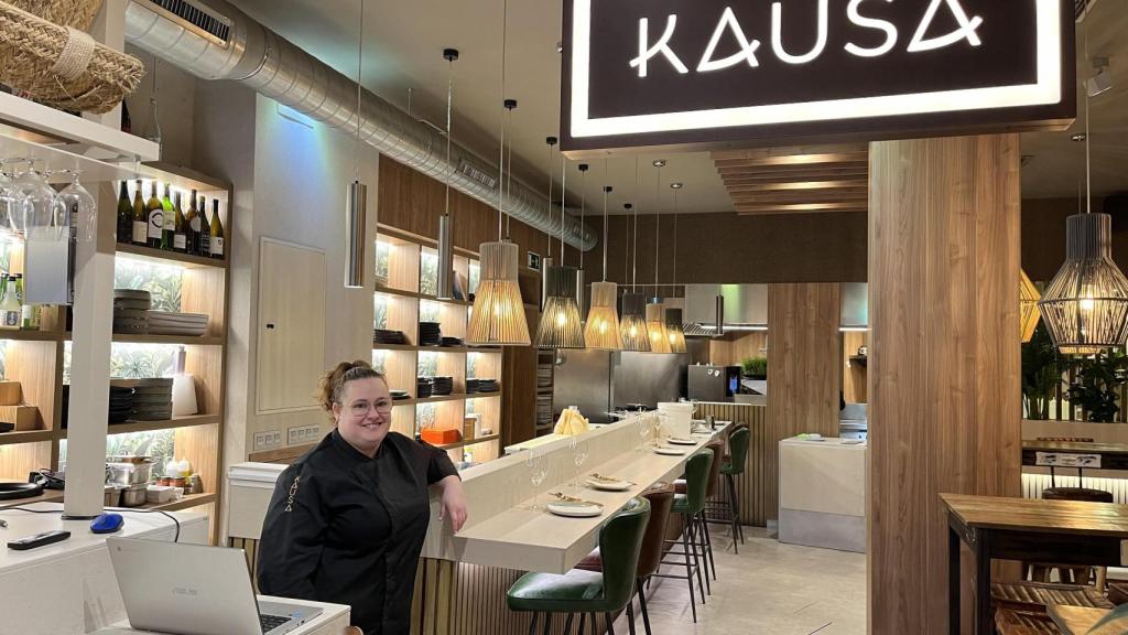 Alba Muñiz, tras los fogones de Kausa (Gijón).