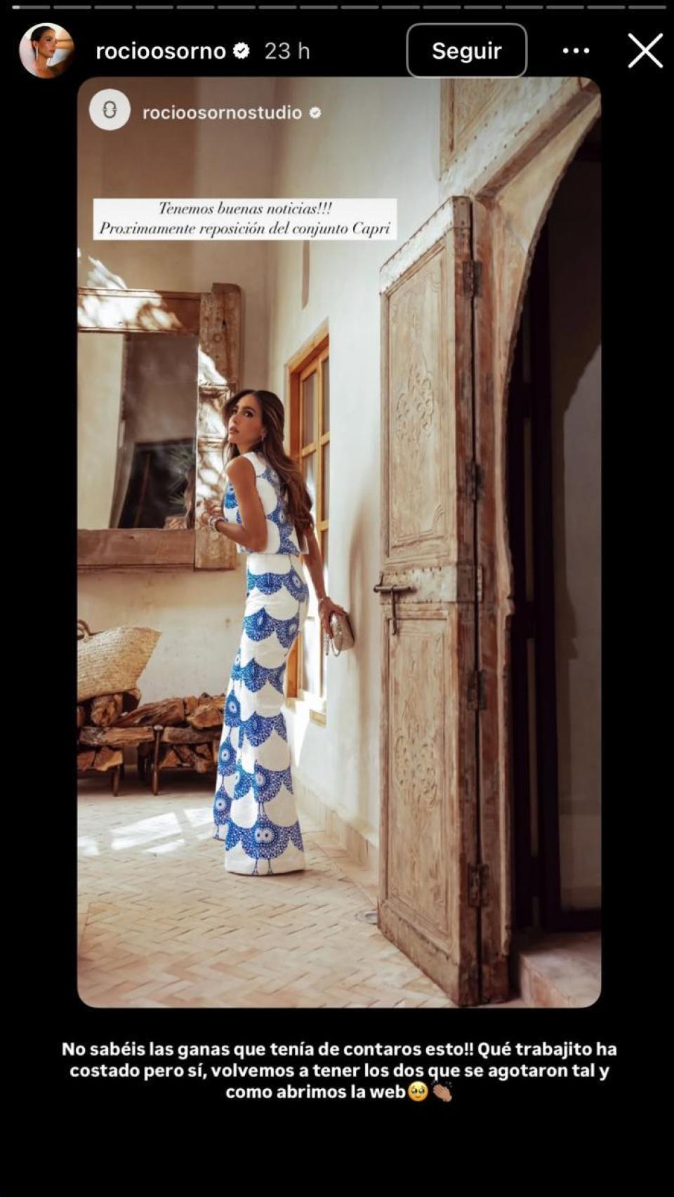 La firma ha anunciado el regreso de 'look' tras agotarse en la web.