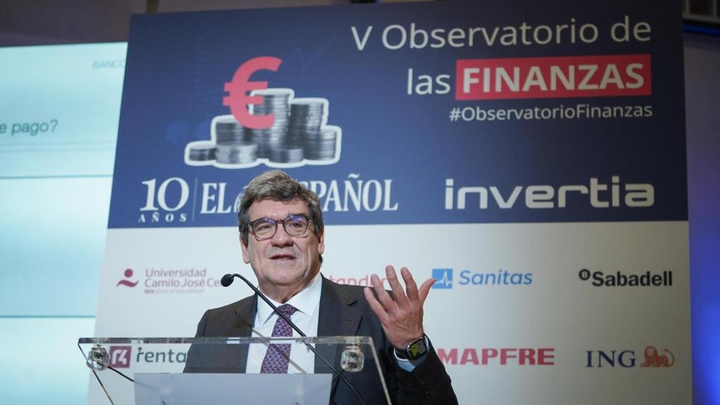 José Luis Escrivá, gobernador del Banco de España, en el V Observatorio de las Finanzas de EL ESPAÑOL e Invertia.
