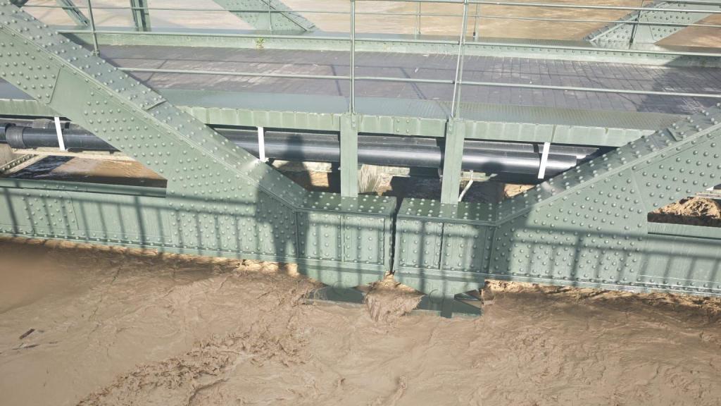 Así está el río por Cártama.