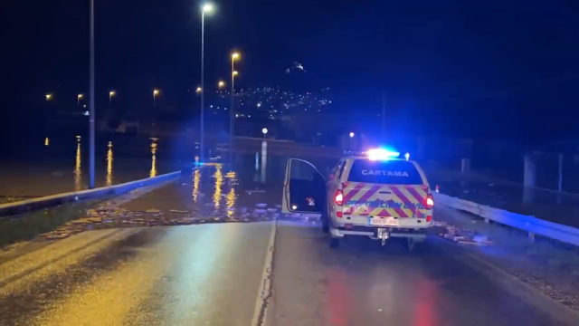 Vídeo de la crecida del río Guadalhorce en Cártama.
