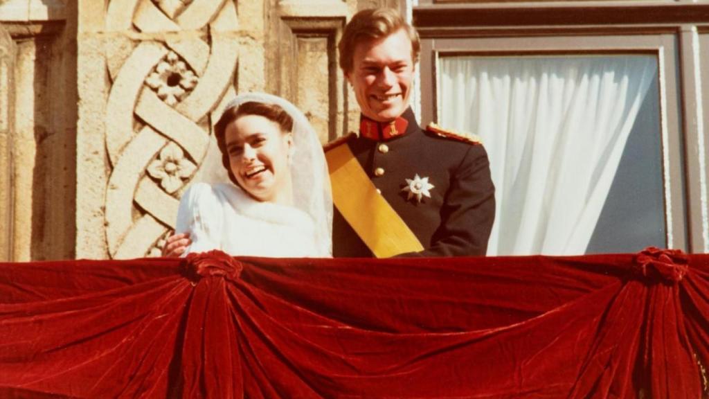 Enrique y María Teresa de Luxemburgo el día de su boda.