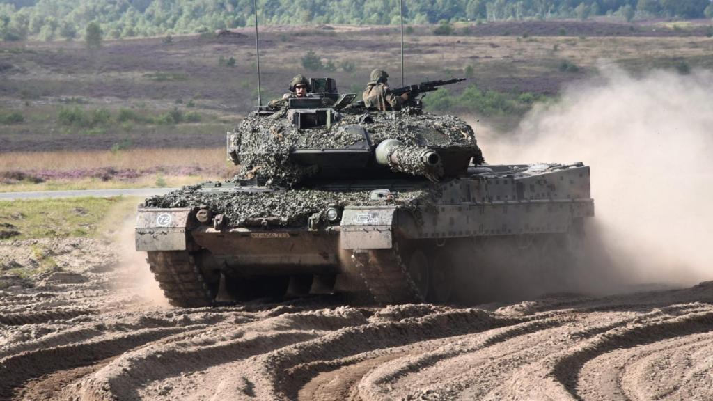 Un tanque Leopard 2A7+, el predecesor del 2A8