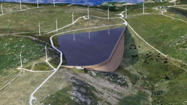 Parque eólico en Galicia.