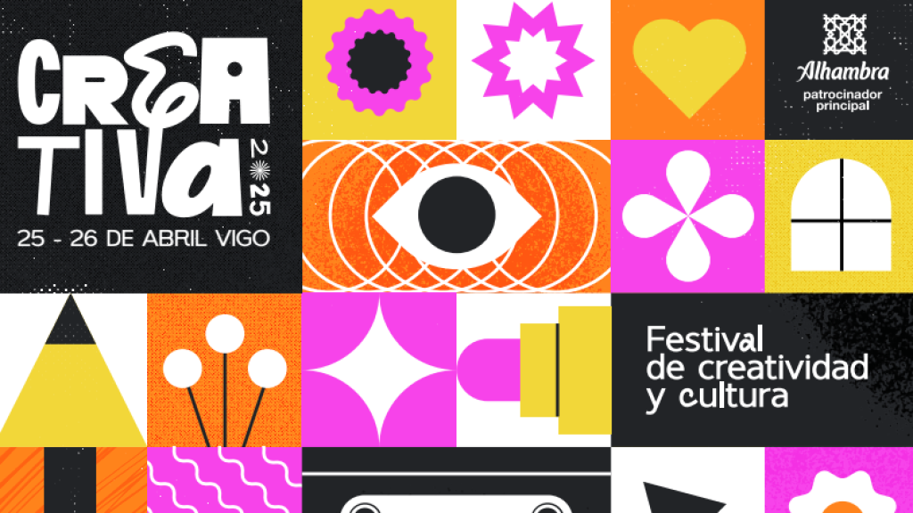 Cartel del Festival Creativa que se celebrará en Vigo los próximos 25 y 26 de abril