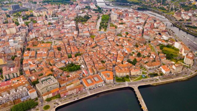 Vista aérea de Pontevedra