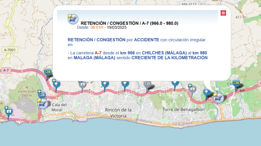 Aviso de la DGT sobre las retenciones.
