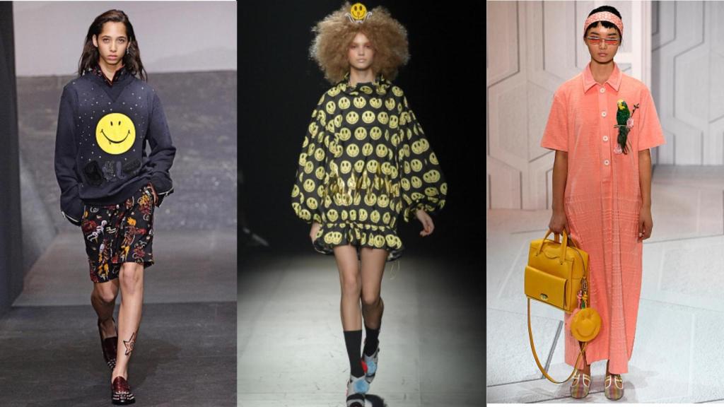 Numerosos diseñadores incluyeron el 'smiley' en sus colecciones.