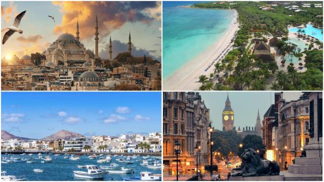 Estambul, una playa en la Riviera Maya, Arrecife en Lanzarote y Londres, destinos de los coruñeses en Semana Santa.