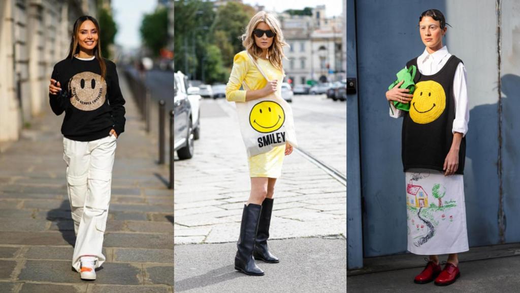 El 'smiley' también se ha impuesto en el 'street style'.