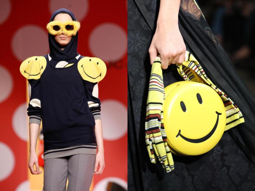 Detalle de 'smileys' en pasarelas.