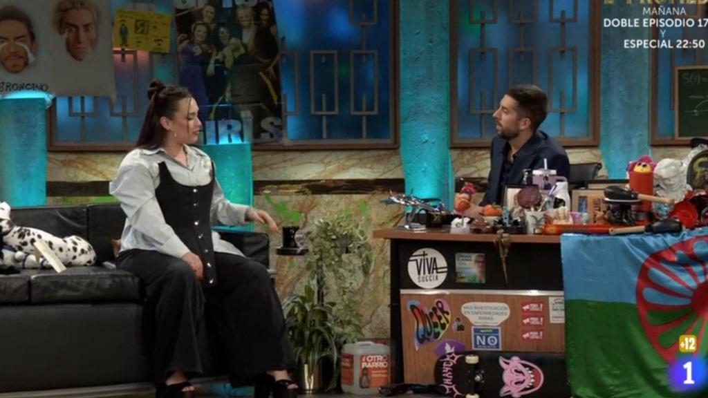 Lia Kali y David Broncano en 'La Revuelta'.