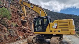 Trabajos en la A-397, en Ronda.