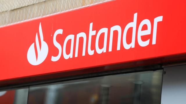 Oficina de Banco Santander en Londres.