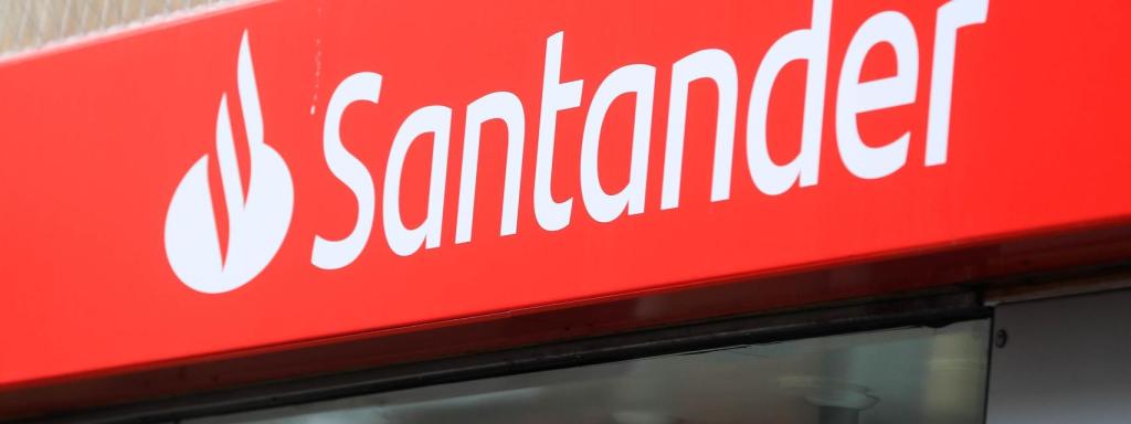 Oficina de Banco Santander en Londres.