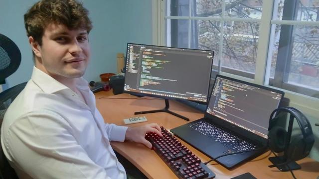 Alexander Bas, estudiante del Doble Grado en Matemática Computacional e Ingeniería del Software.