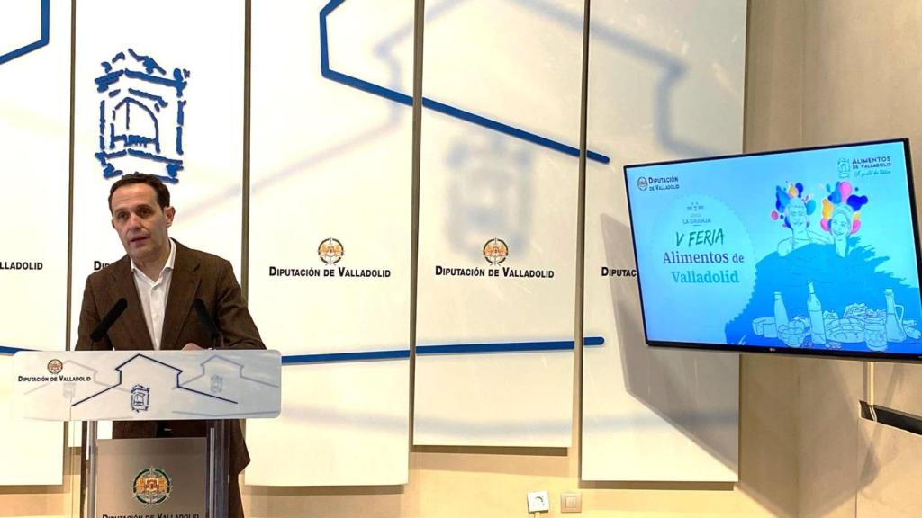 El presidente de la Diputación de Valladolid, Conrado Íscar, presenta la quinta edición de la Feria Alimentos de Valladolid