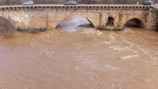 Situación del río Henares a su paso por Guadalajara.