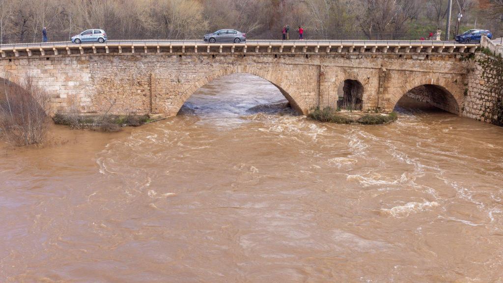 El río Henares a su paso por Guadalajara.