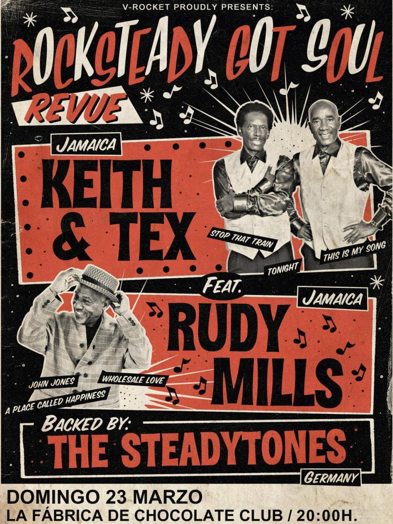 Cartel concierto Keith & Tex feat Rudy Mills
