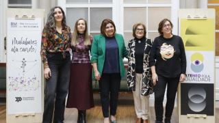 La diputada de Igualdad, Sandra Bastos, durante la presentación del programa 'Mulleres de palabra(s)'